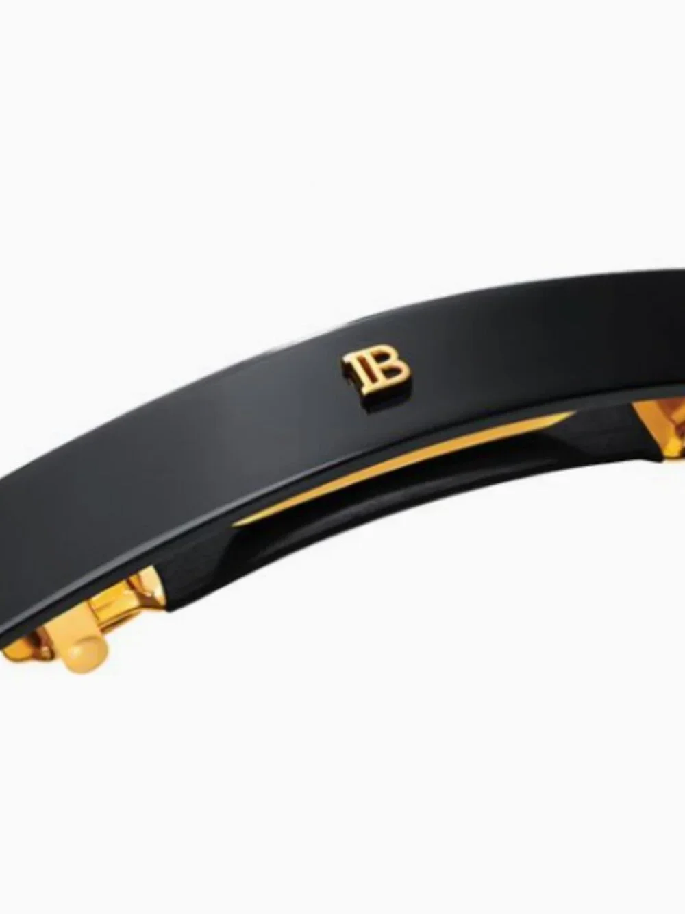 Balmain Paris Hair Couture Barrette pour Cheveux Medium — Black, NIB